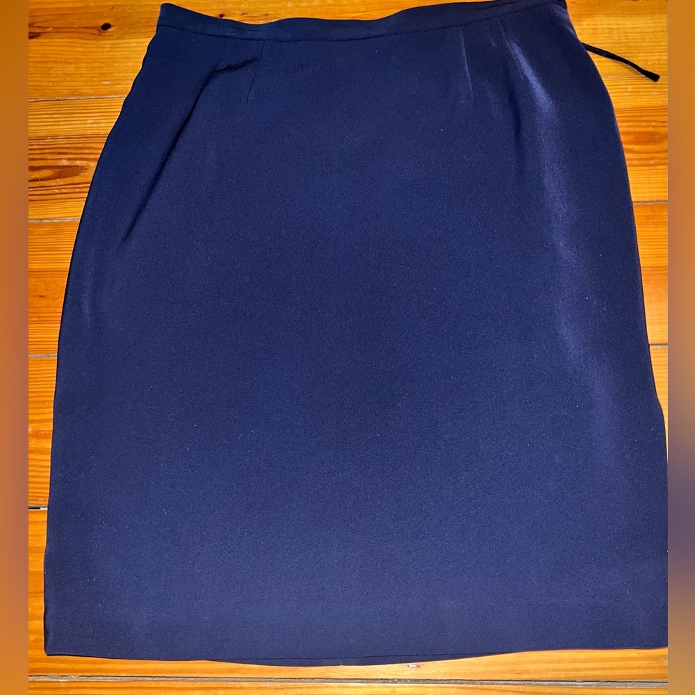 KASPER & COMPANY Navy Pencil Skirt